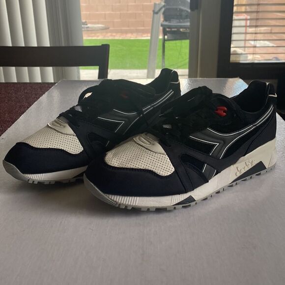 DIADORA The CONCEPT Pack Men’s Black/White Sneakers 10.5 Made In Italy. - Picture 1 of 11